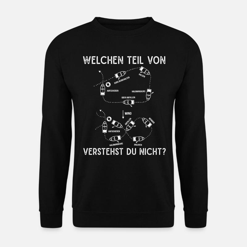 Segeln, Manöver, Segelturn - Unisex Pullover - Schwarz