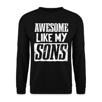 Toll Wie Meine Söhne - Unisex Pullover - Schwarz - Vorne - Alina (178cm) & Michal (187cm)