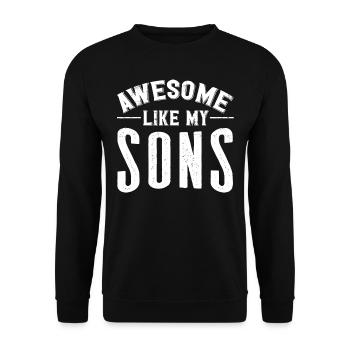 Toll Wie Meine Söhne - Unisex Pullover - Schwarz - Vorne - Alina (178cm) & Michal (187cm)