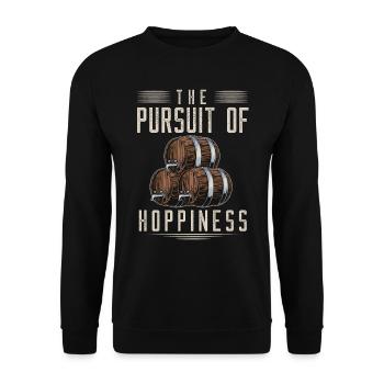 Houblon, Hopp, Bière, Amateurs de bière - Sweat-shirt Unisexe - noir - Devant - Alina (178cm) & Michal (187cm)