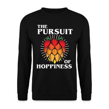Houblon, Hopp, Bière, Amateurs de bière - Sweat-shirt Unisexe - noir - Devant - Alina (178cm) & Michal (187cm)