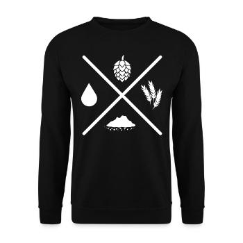 Brewers, beer lovers, IPA, draft beer - Unisex Sweatshirt - black - Front - Alina (178cm) & Michal (187cm)