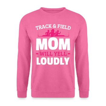 Athletics mom, will scream loudly - Unisex Sweatshirt - pink - Front