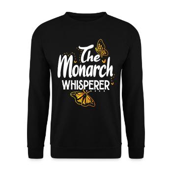 Papillon monarque - Sweat-shirt Unisexe - noir - Devant - Alina (178cm) & Michal (187cm)