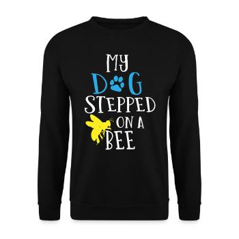 Mon chien a marché sur une abeille - Sweat-shirt Unisexe - noir - Devant - Alina (178cm) & Michal (187cm)