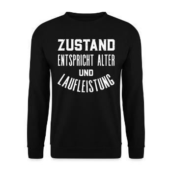 Respektieren Das Alter, Auto Fan, - Unisex Pullover - Schwarz - Vorne - Alina (178cm) & Michal (187cm)