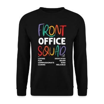 Front Office Cadre - Sweat-shirt Unisexe - noir - Devant - Alina (178cm) & Michal (187cm)