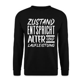 Respektieren Das Alter, - Unisex Pullover - Schwarz - Vorne - Alina (178cm) & Michal (187cm)