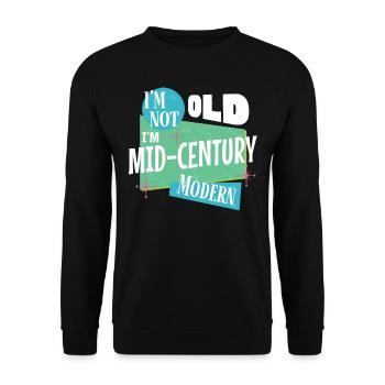 Ich Bin Nicht Alt, Ich Bin Modern - Unisex Pullover - Schwarz - Vorne - Alina (178cm) & Michal (187cm)