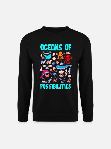 Ocean of Possibilities, Readers, Reading - Unisex Sweatshirt - black