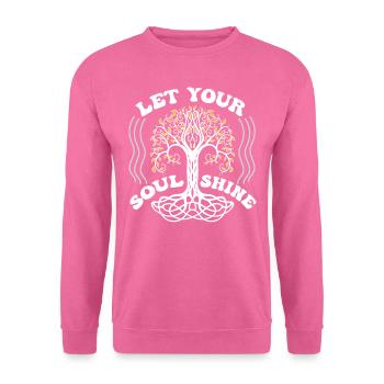 Mettez votre âme briller, chakra Astrologie - Sweat-shirt Unisexe - rose - Devant