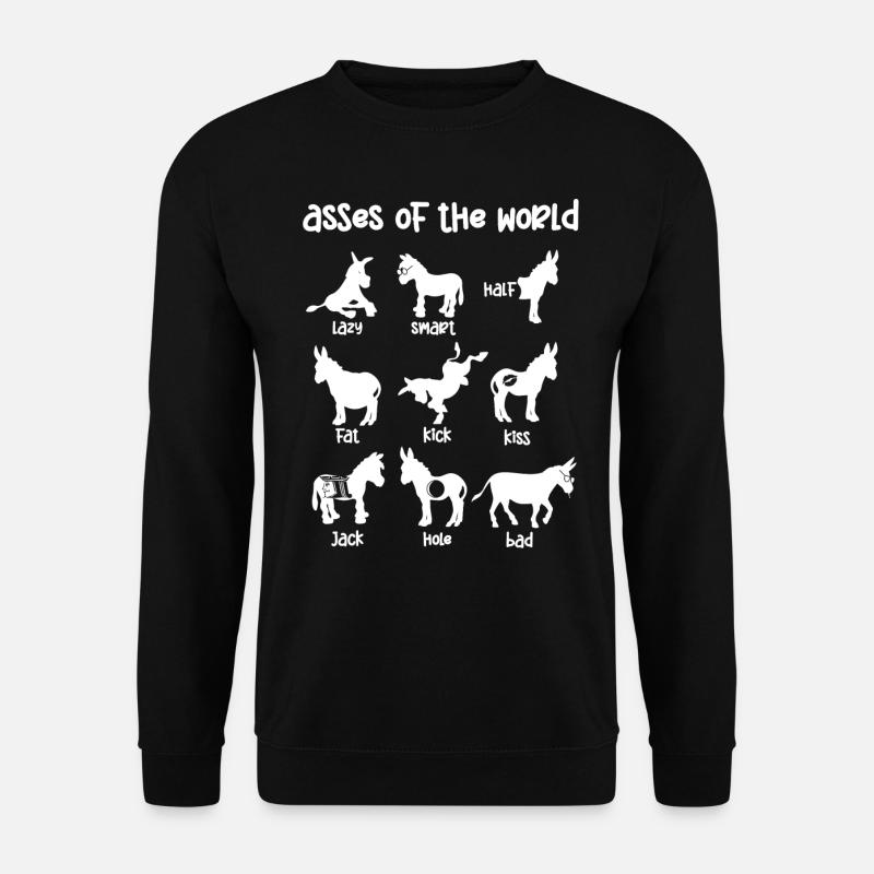 Esel Der Welt, Esel - Unisex Pullover - Schwarz