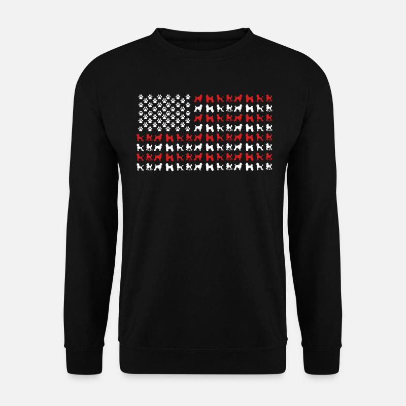Poodle Owner, Poodle U.S. Flag - Unisex Sweatshirt - black