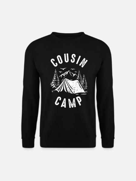 Cousin Camp, Camping Im Freien - Unisex Pullover - Schwarz
