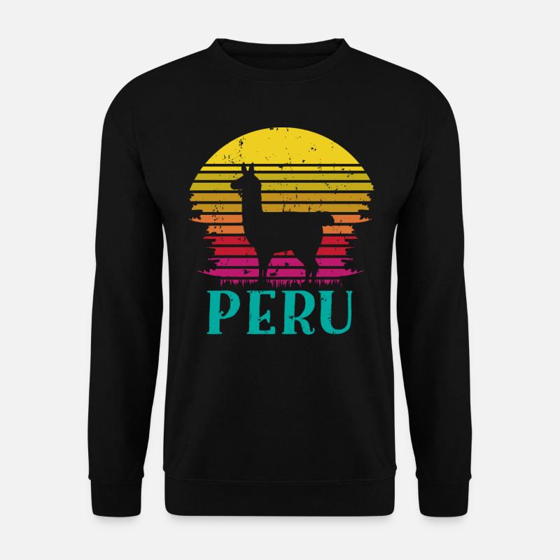 Pérou, Perulama - Sweat-shirt Unisexe - noir