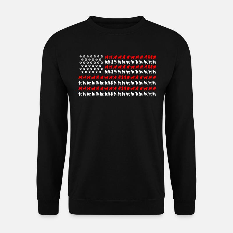 Poodle Owner, Poodle U.S. Flag - Unisex Sweatshirt - black