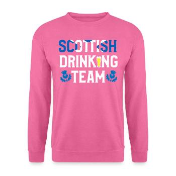 Schottisches Trinkteam, Schottland - Unisex Pullover - Pink - Vorne
