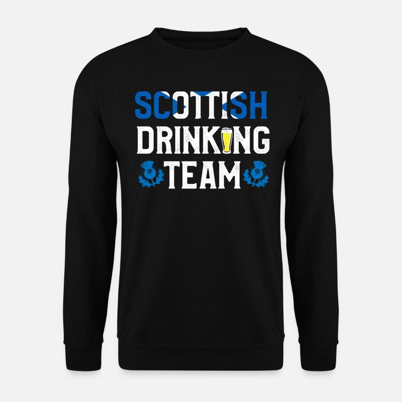 Scottish Drinking Team, Scotland - Unisex Sweatshirt - black