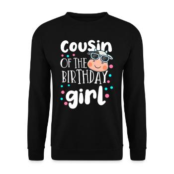 Kuhgeburtstag, Bauer Geburtstag Mädchen - Unisex Pullover - Schwarz - Vorne - Alina (178cm) & Michal (187cm)