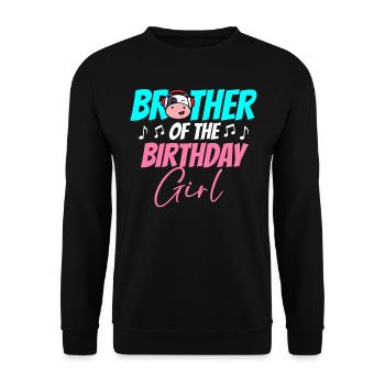 Kuhgeburtstag, Bauer Geburtstag Mädchen - Unisex Pullover - Schwarz - Vorne - Alina (178cm) & Michal (187cm)