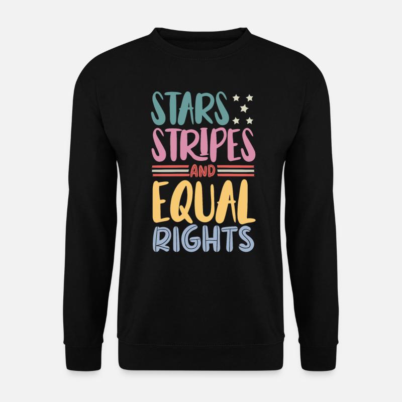 Star Stripes and Equality - Unisex Sweatshirt - black