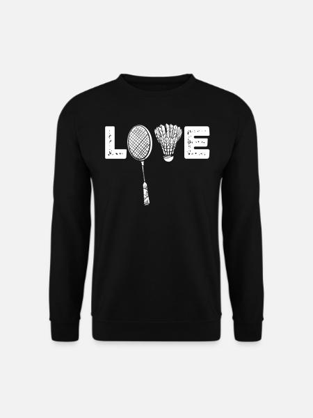 Badminton, Badminton -Spieler - Unisex Pullover - Schwarz