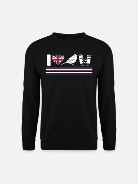 Bird watching, ornithology - Unisex Sweatshirt - black