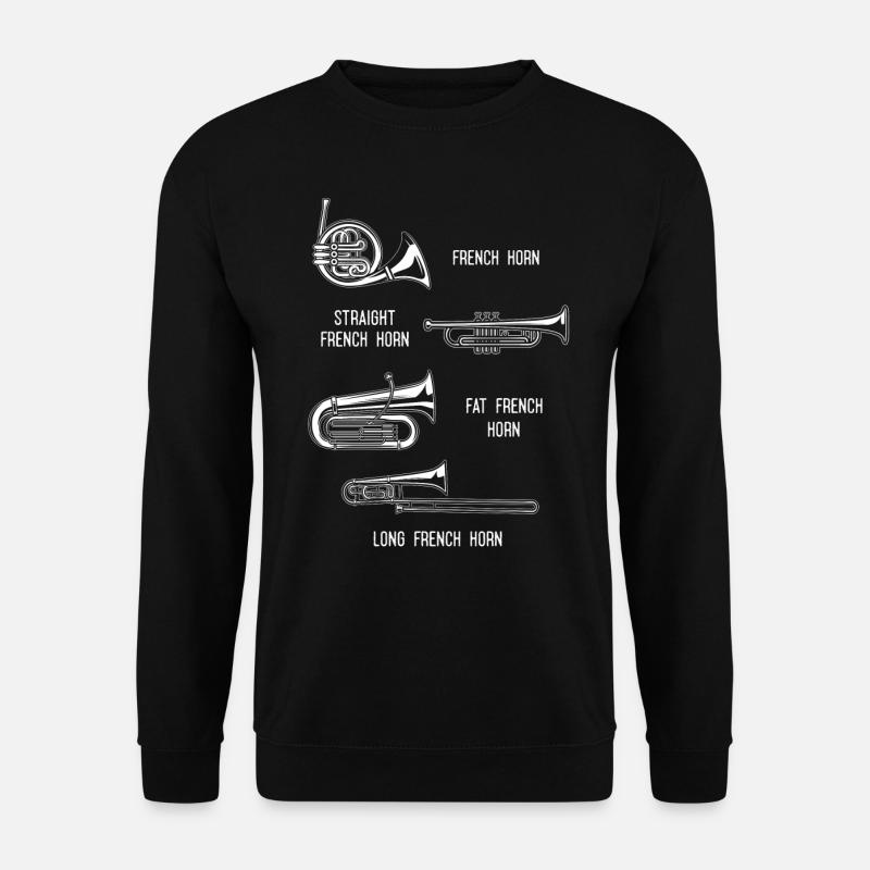 French Horn -Spieler - Unisex Pullover - Schwarz