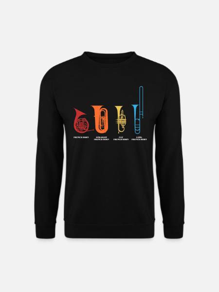 French Horn Player - Unisex Sweatshirt - black
