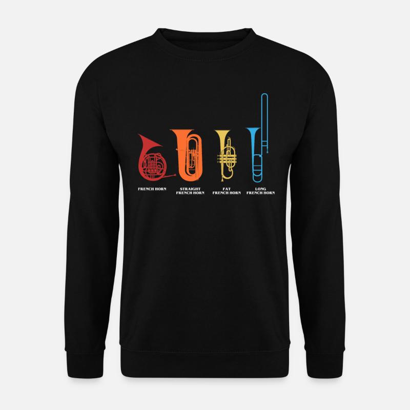 French Horn -Spieler - Unisex Pullover - Schwarz