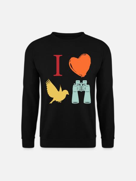 Bird watching, ornithology - Unisex Sweatshirt - black