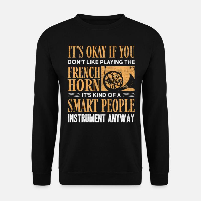Französischer Hornist - Unisex Pullover - Schwarz
