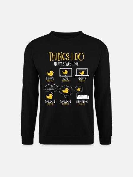 Rubber Duck Fan, Rubber Ducks - Unisex Sweatshirt - black