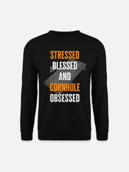 Cornhole -Spieler, Cornhole - Unisex Pullover - Schwarz