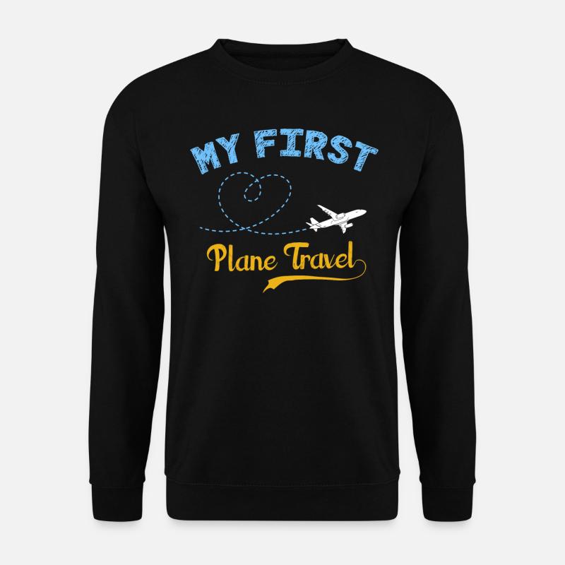 Erstes Flugzeug, Flugzeuge - Unisex Pullover - Schwarz