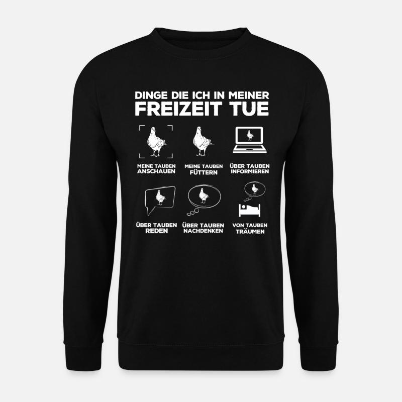 Taubenzucht, Taubenzüchter, Tauben - Unisex Pullover - Schwarz
