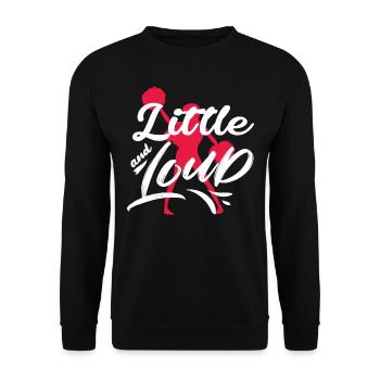 Pom-pom girl, petite et bruyante, cheerleading - Sweat-shirt Unisexe - noir - Devant - Alina (178cm) & Michal (187cm)