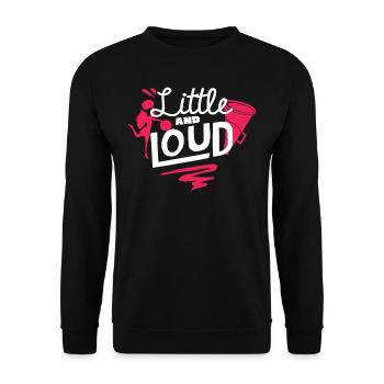 Pom-pom girl, petite et bruyante, cheerleading - Sweat-shirt Unisexe - noir - Devant - Alina (178cm) & Michal (187cm)