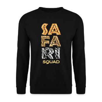 Safari squad, safari holiday - Unisex Sweatshirt - black - Front - Alina (178cm) & Michal (187cm)