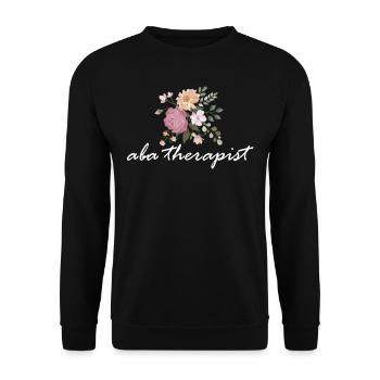 Thérapeute floral - Sweat-shirt Unisexe - noir - Devant - Alina (178cm) & Michal (187cm)