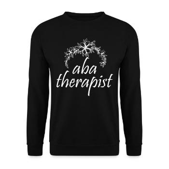Thérapeute floral - Sweat-shirt Unisexe - noir - Devant - Alina (178cm) & Michal (187cm)