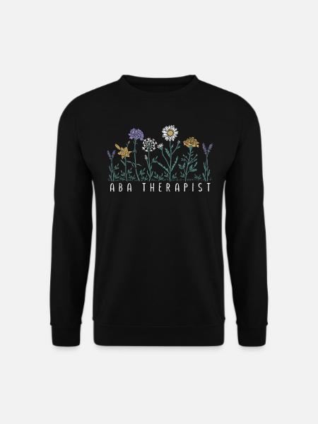 Flower therapist - Unisex Sweatshirt - black
