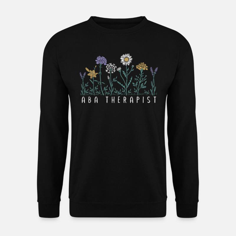 Flower therapist - Unisex Sweatshirt - black