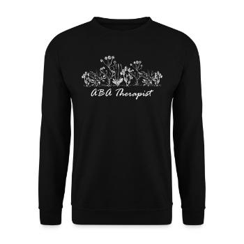 Thérapeute floral - Sweat-shirt Unisexe - noir - Devant - Alina (178cm) & Michal (187cm)