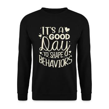 ABA -Therapeut, ABA -Therapie, Therapeut, SPEd - Unisex Pullover - Schwarz - Vorne - Alina (178cm) & Michal (187cm)