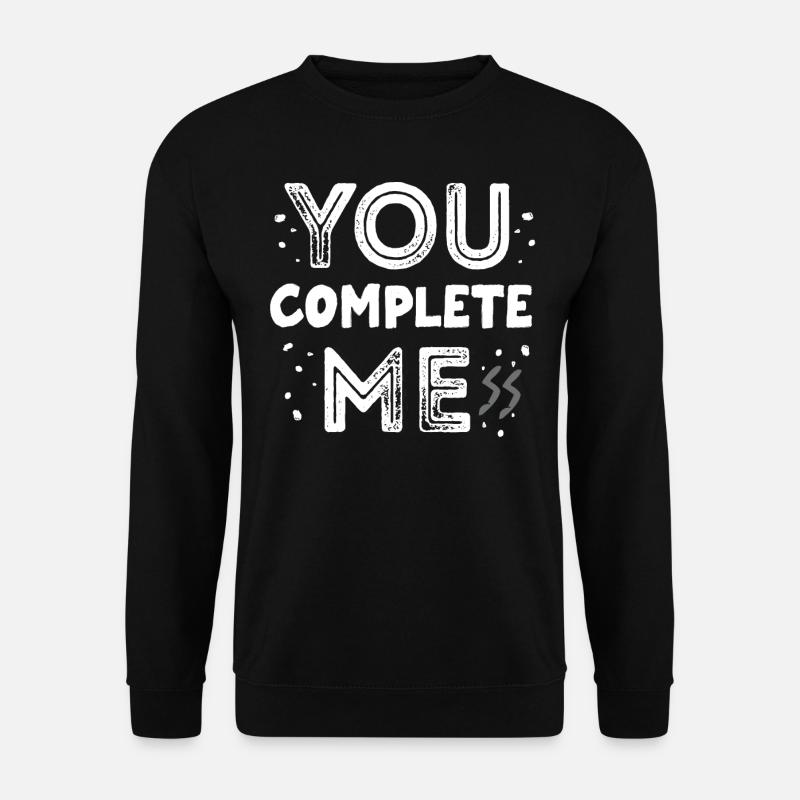 You complete me, chaos - Unisex Sweatshirt - black