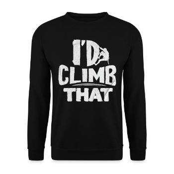 Kletterer, Einen Berg Besteigen, Boulder - Unisex Pullover - Schwarz - Vorne - Alina (178cm) & Michal (187cm)