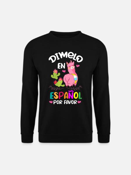 Spanischlehrer, Spanisch Unterrichten - Unisex Pullover - Schwarz