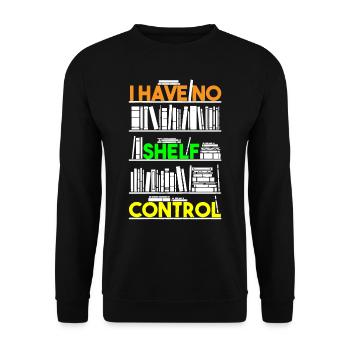 Bibliothécaire, je n’ai pas de contrôle d’étagère - Sweat-shirt Unisexe - noir - Devant - Alina (178cm) & Michal (187cm)