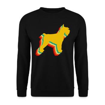 Schnauzer, Schnauzer Cadeau de propriétaire de chien Schnauzer - Sweat-shirt Unisexe - noir - Devant - Alina (178cm) & Michal (187cm)